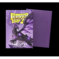 Dragon Shield - 60 Japanese Size Matte Dual Sleeves - Amethyst